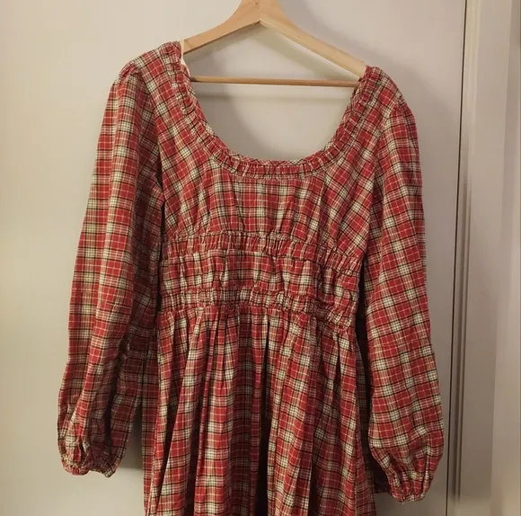 NWT Damson Madder Dakota Dress In Tartan