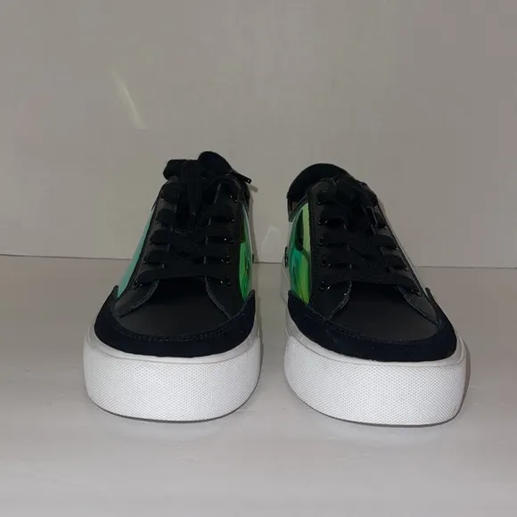 NWT DKNY Ressi Clear Lace Up Fashion Sneakers 8.5