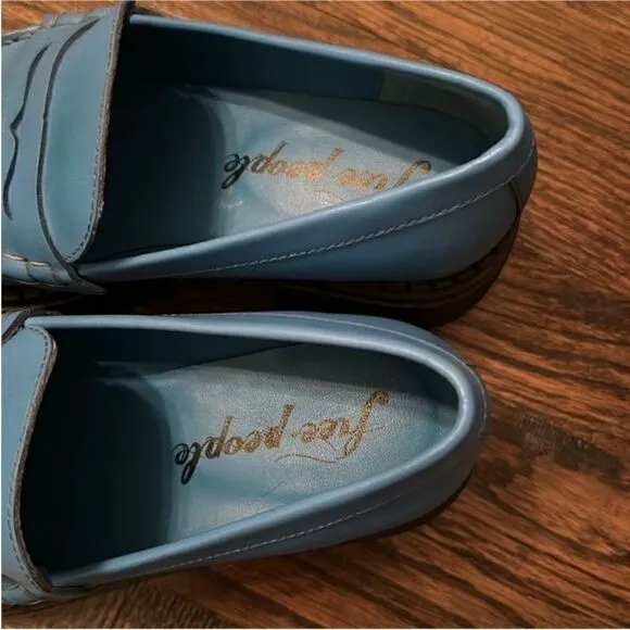 NWT FREE PEOPLE Lyra Lug Sole Loafers