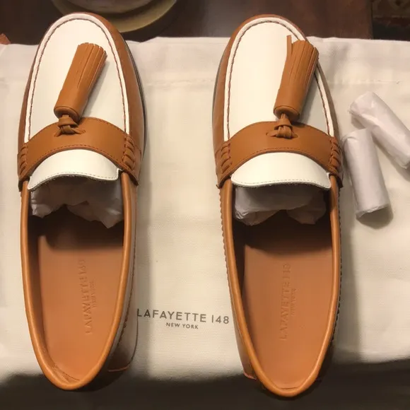 NWT Lafayette 148 ladies loafers.