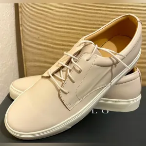 🌟NWT Nisolo Men's Diego Everyday Low Top Sneaker in Bone, Size 9