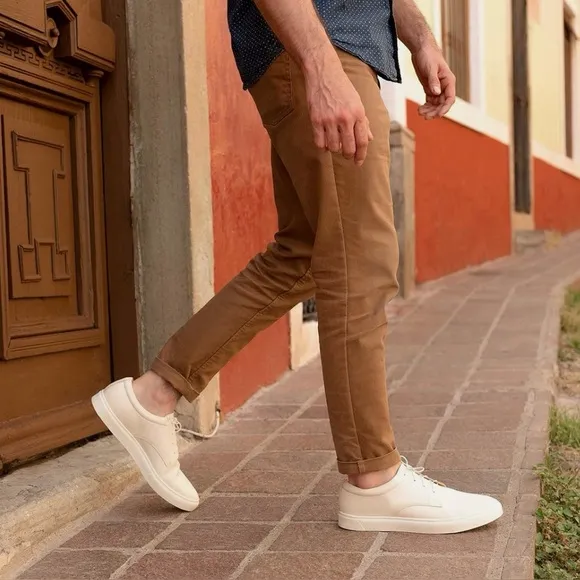 🌟NWT Nisolo Men's Diego Everyday Low Top Sneaker in Bone, Size 9