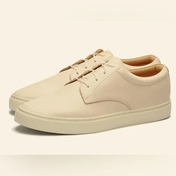 🌟NWT Nisolo Men's Diego Everyday Low Top Sneaker in Bone, Size 9