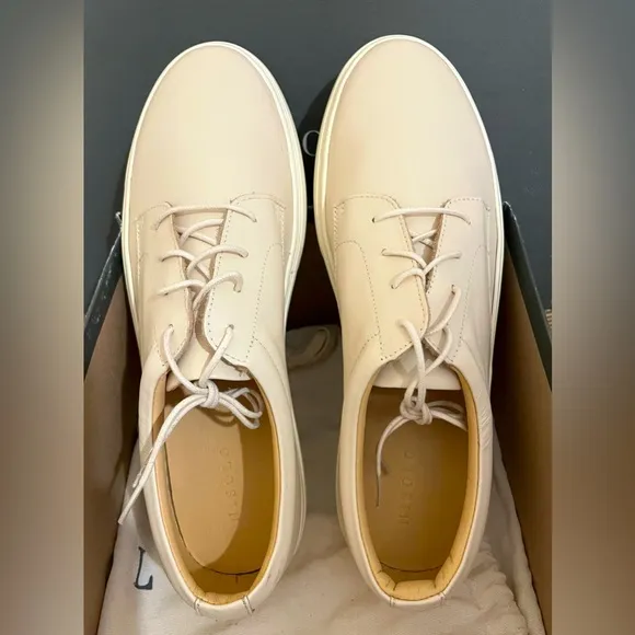 🌟NWT Nisolo Men's Diego Everyday Low Top Sneaker in Bone, Size 9
