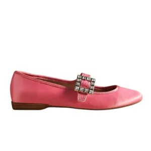NWT Pink Mary Jane Flats with Decorative Buckle from Anthropologie