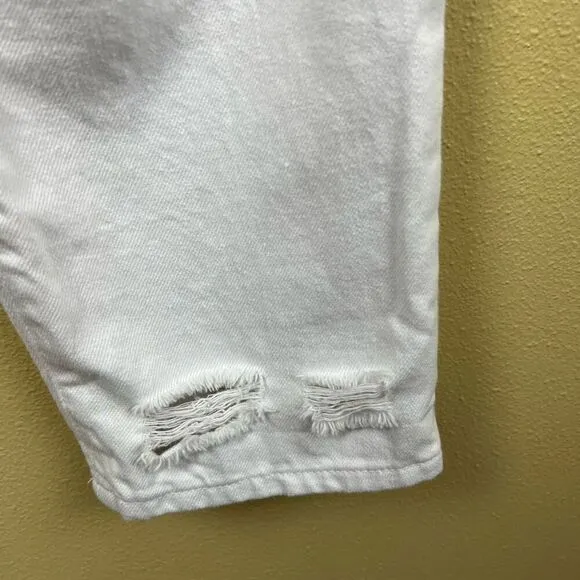 NWT Pistola Jeans Pants High Rise White Distressed Size 27