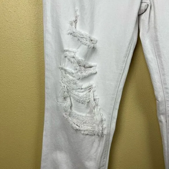 NWT Pistola Jeans Pants High Rise White Distressed Size 27