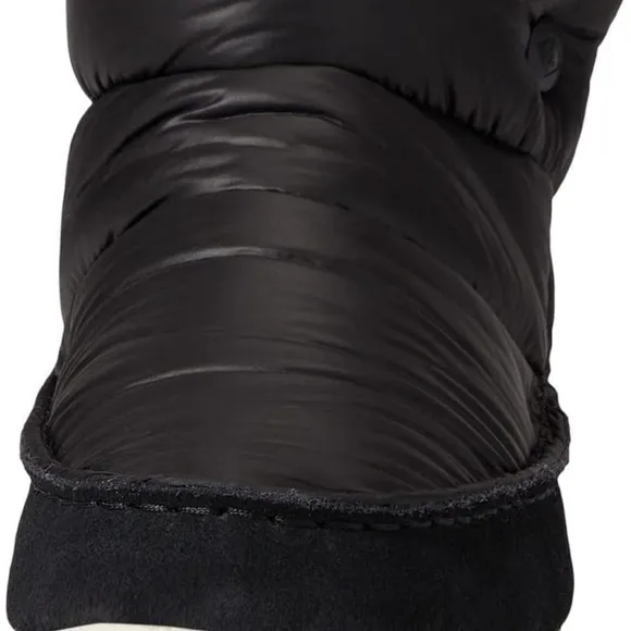 NWT SPERRY Womens's Black Puffer Ankle Moc-Sider Bootie Sz 8 1/2