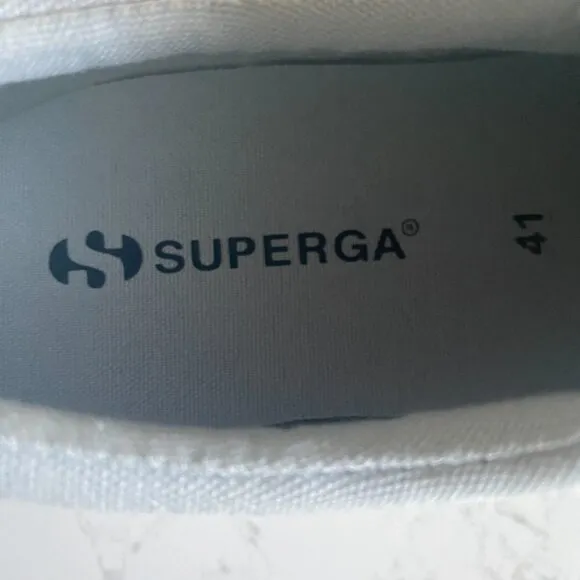 NWT Superga Women's Stripe Lilia Favorio Platform Fashion Sneakers Size 9.5M