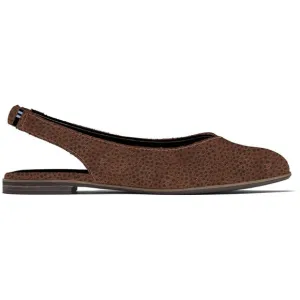 NWT TOMS Julie Slingback Flats Tan Mini Cheetah Printed Suede 10
