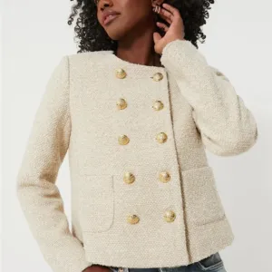 NWT {TUCKERNUCK} Heathered Stone Tweed Marais Jacket