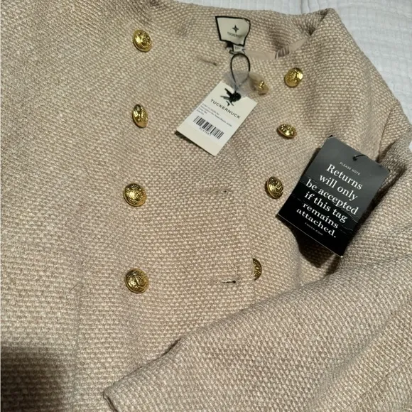NWT {TUCKERNUCK} Heathered Stone Tweed Marais Jacket