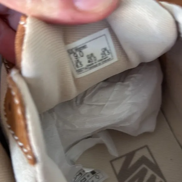 NWT Vans Women's Caldrone Trainers Sneaker, brown sugar/marshmallow, 9