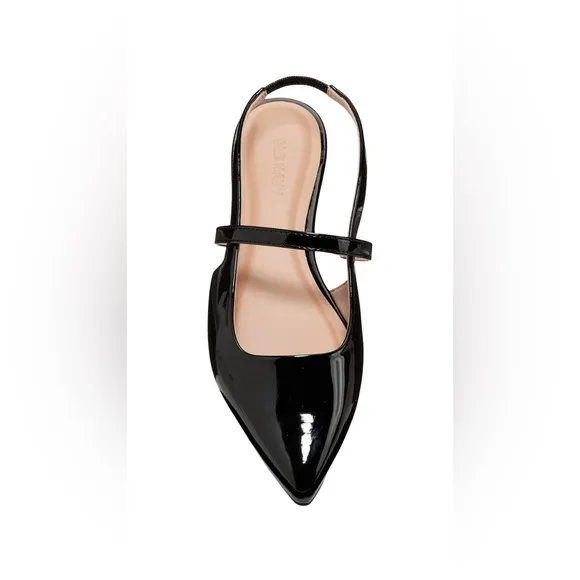 NWTS💓GAP OLD NAVY SZ 8💓POINTED TOE PATENT LEATHER STRAPPED SLINGBACKS