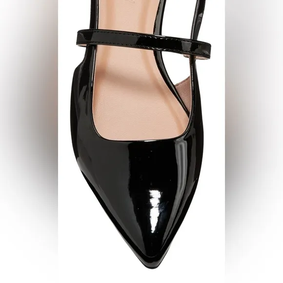 NWTS💓GAP OLD NAVY SZ 8💓POINTED TOE PATENT LEATHER STRAPPED SLINGBACKS