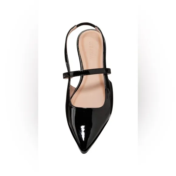 NWTS💓GAP OLD NAVY SZ 8💓POINTED TOE PATENT LEATHER STRAPPED SLINGBACKS