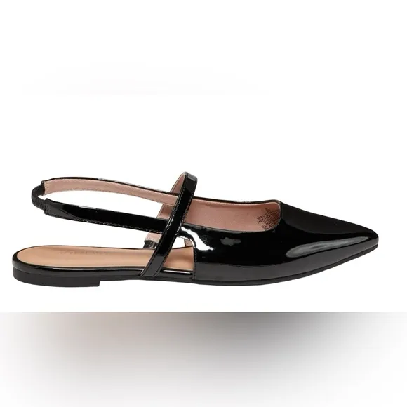 NWTS💓GAP OLD NAVY SZ 8💓POINTED TOE PATENT LEATHER STRAPPED SLINGBACKS
