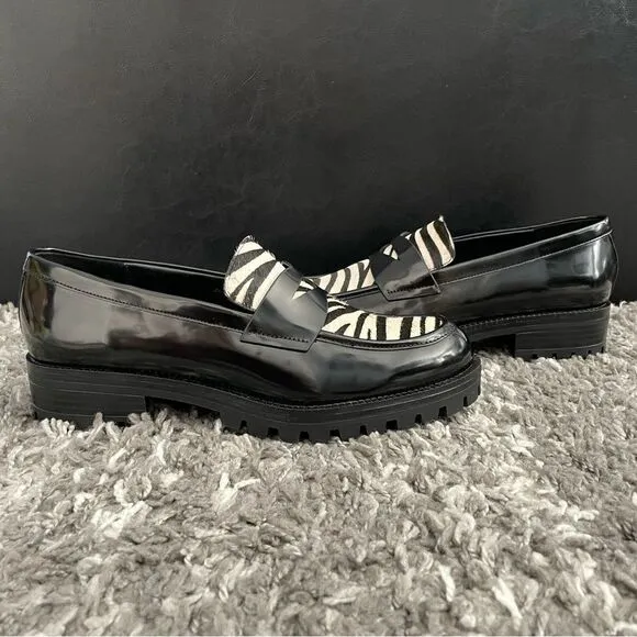 NWT Zara Animal Print Loafers