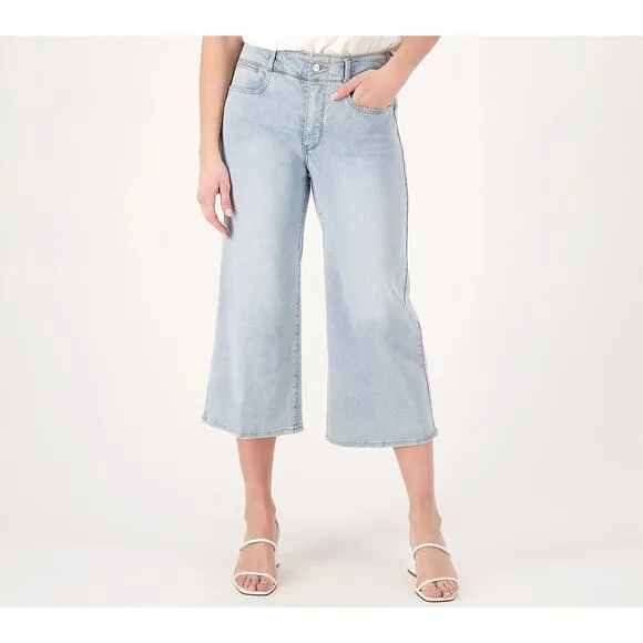 NYDJ Cool Embrace Wide Leg Denim Crop Jeans Size: 18WP (Petite Plus) Color/Wash