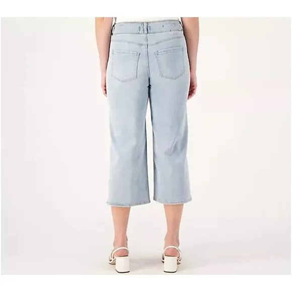 NYDJ Cool Embrace Wide Leg Denim Crop Jeans Size: 18WP (Petite Plus) Color/Wash