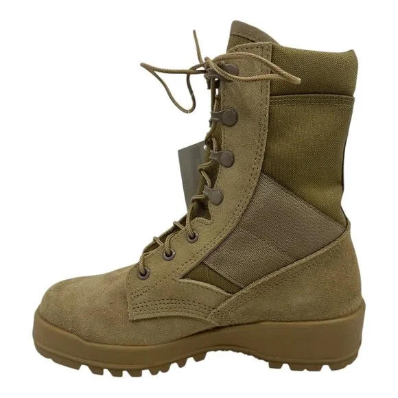 Odssey Mens SZ. 5.0 EW Combat Military Boots Tan Suede Hot Weather Tactical NWTS