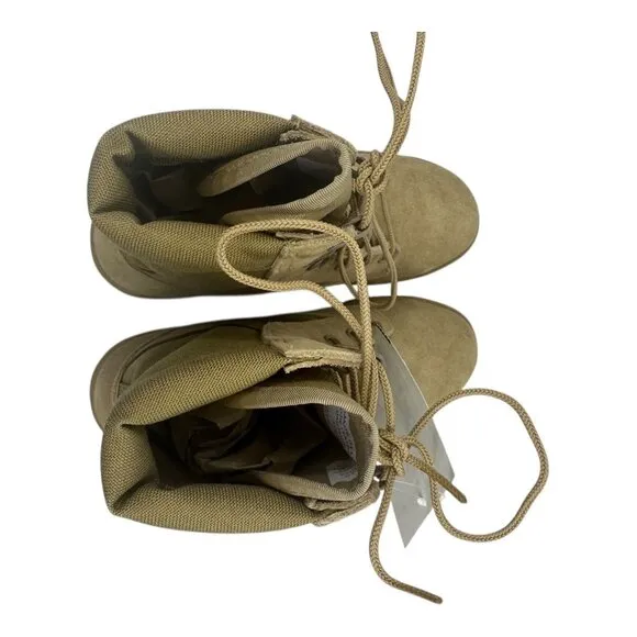 Odssey Mens SZ. 5.0 EW Combat Military Boots Tan Suede Hot Weather Tactical NWTS