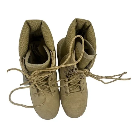 Odssey Mens SZ. 5.0 EW Combat Military Boots Tan Suede Hot Weather Tactical NWTS