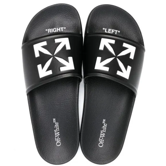 Off-White Arrows Slider logo-print slides