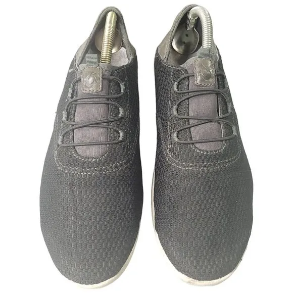 Olukai Alapa Li Black Mesh Stretch Laced Slip-On Athletic Sneakers 9.5