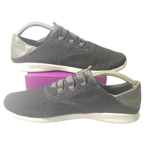Olukai Alapa Li Black Mesh Stretch Laced Slip-On Athletic Sneakers 9.5