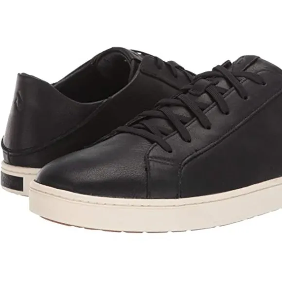 OluKai Kahu Pahaha Leather Sneakers Size 8