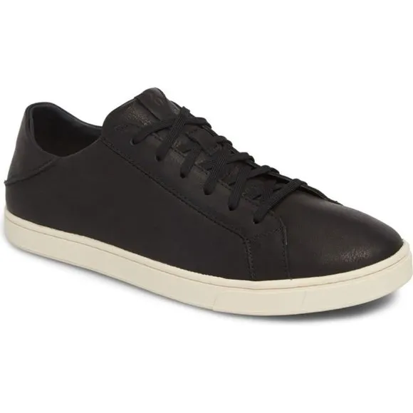OluKai Kahu Pahaha Leather Sneakers Size 8
