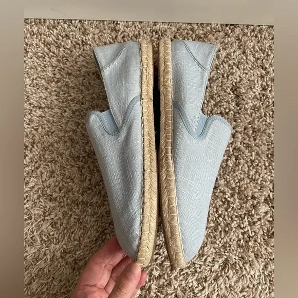 OluKai Kaula Pa'a Kapa Convertible Espadrille Shoes Blue Size 11
