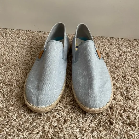 OluKai Kaula Pa'a Kapa Convertible Espadrille Shoes Blue Size 11