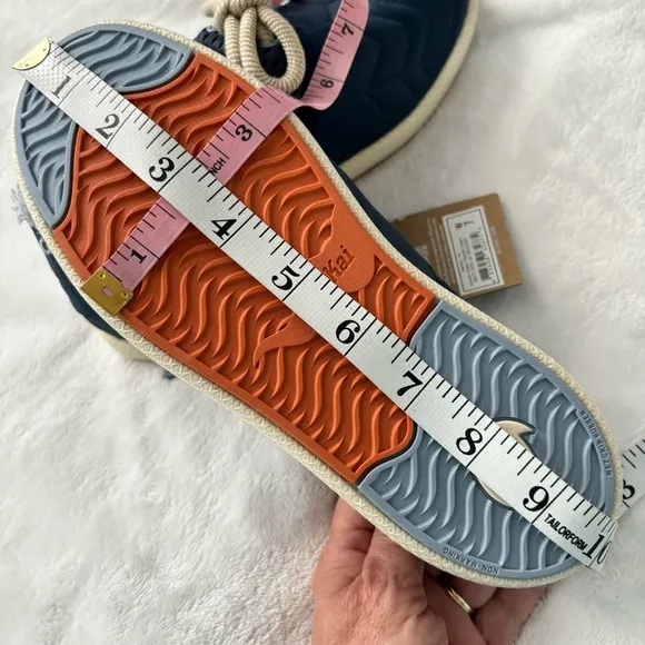 OLUKAI Mahiki Navy Sherpa-Trimmed Slipper Sneaker--7