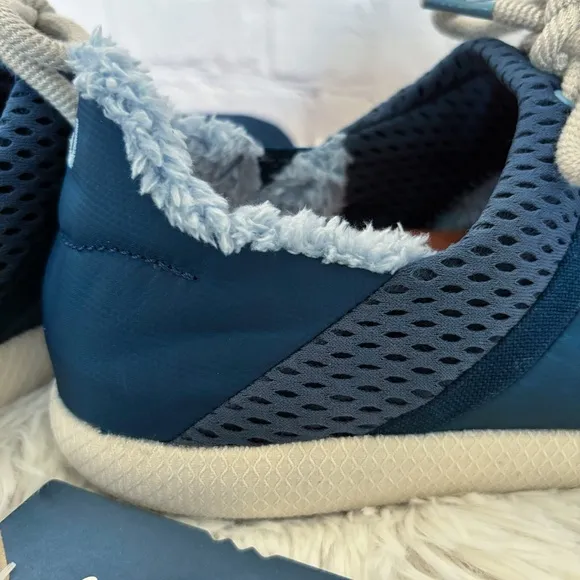 OLUKAI Mahiki Navy Sherpa-Trimmed Slipper Sneaker--7