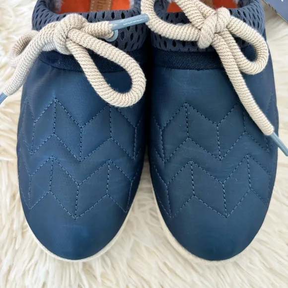 OLUKAI Mahiki Navy Sherpa-Trimmed Slipper Sneaker--7