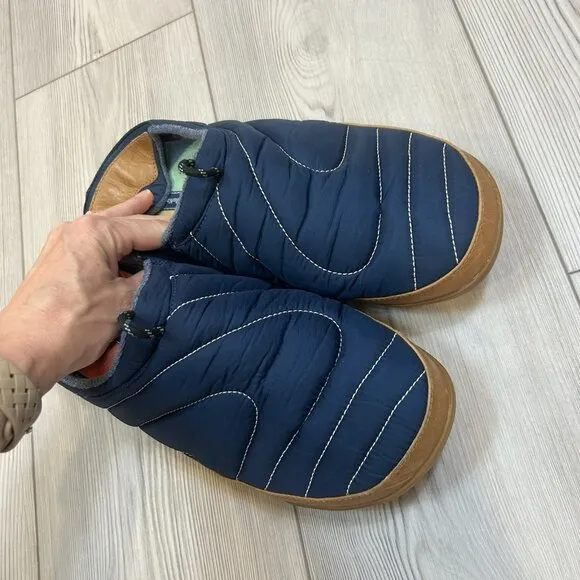 Olukai x Rumpl Mehana Mino Blue Cotton Comfort Slippers Loafers Mens Size 11