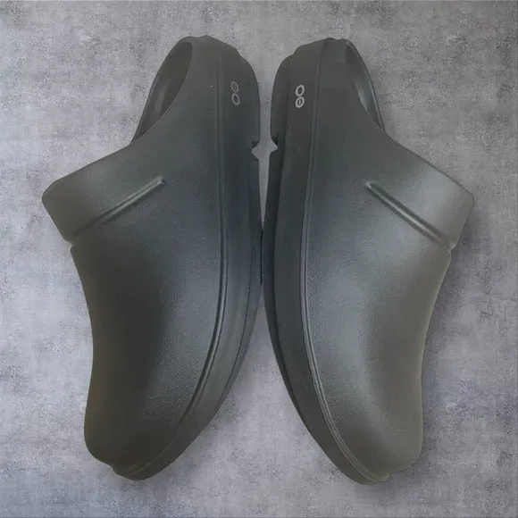 Oofos Black Oocloog Unisex Womens 12 Mens 10 Beach Comfort Slip On Slides Cruise