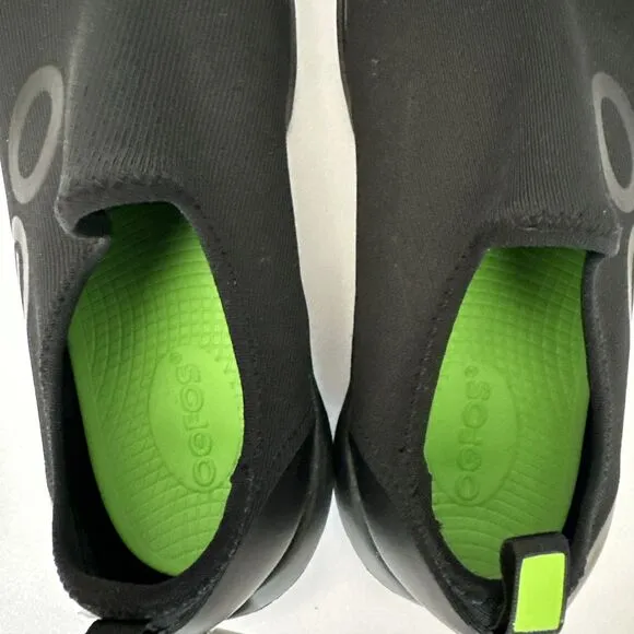OOFOS  Women's OOmg Sport Low Top Recovery Shoe #5075 Black Slip On 7.5 NWT