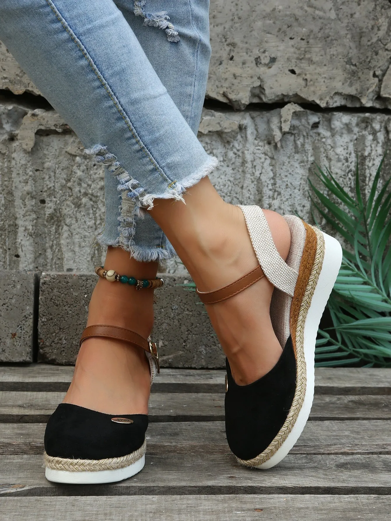 Orthopaedic Fashionable Brown Espadrilles - Livia