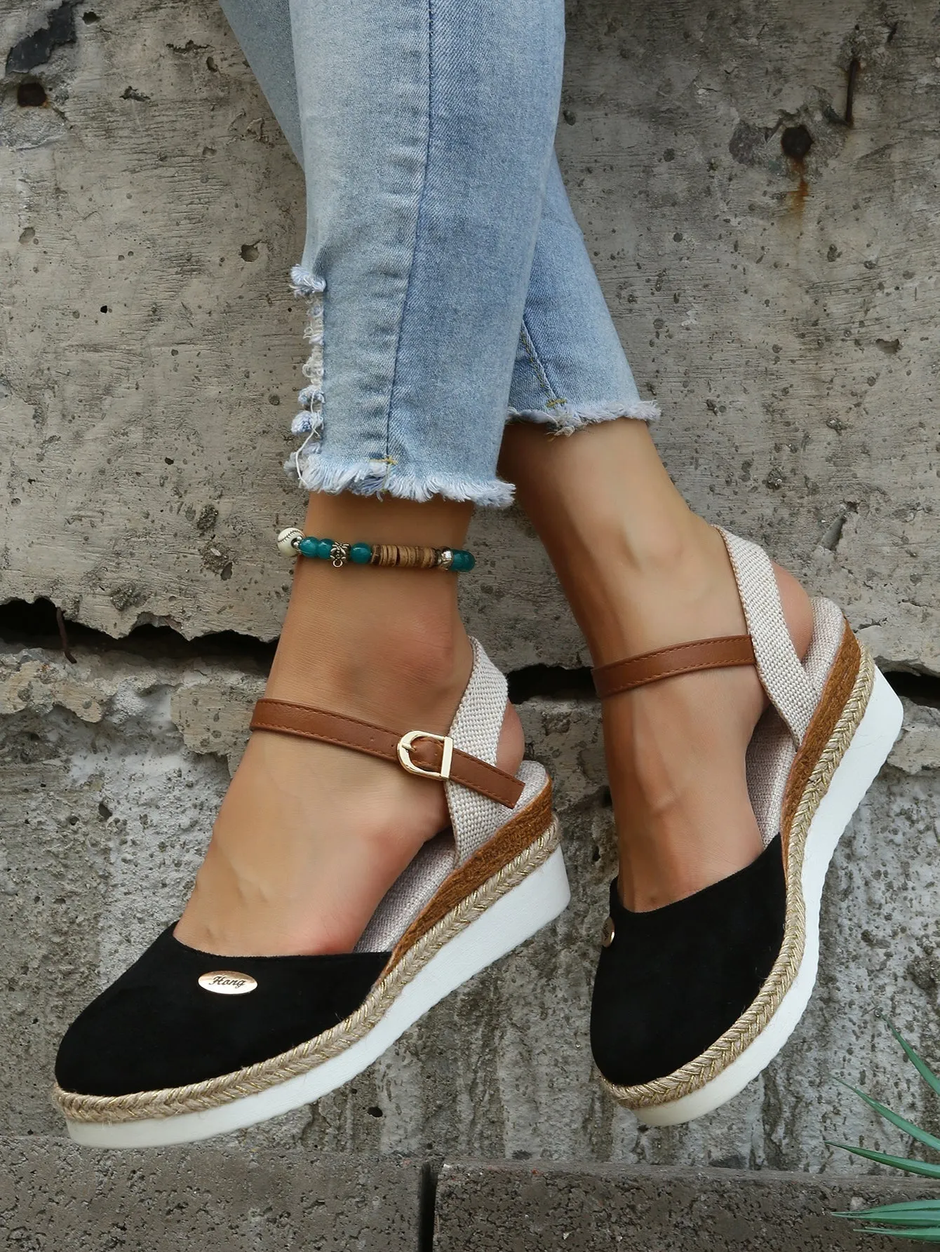 Orthopaedic Fashionable Brown Espadrilles - Livia