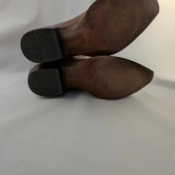 Ostrich Cowboy Boots Mens Pointed Toe Tan Quilted