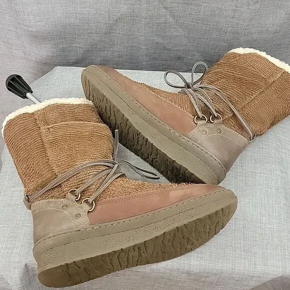 OTBT women's Slope cold weather brown leather suede boots SZ 8