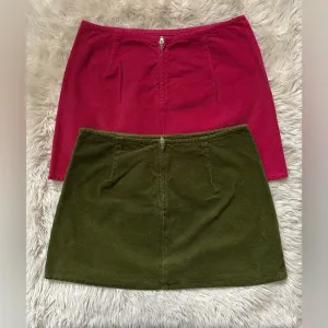 PAIR (2) BENETTON mini skirt