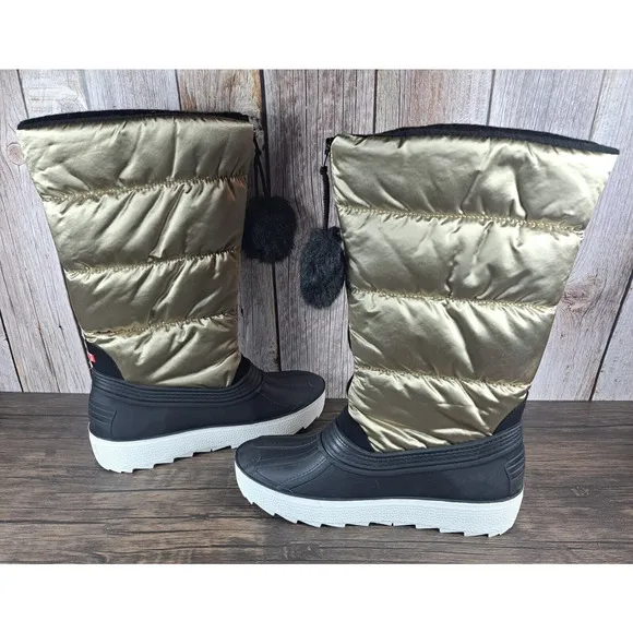 Pajar Canada Fay 2.0 Gold Women's Winter Boots Front Zip Pull On -40° (NWOB)
