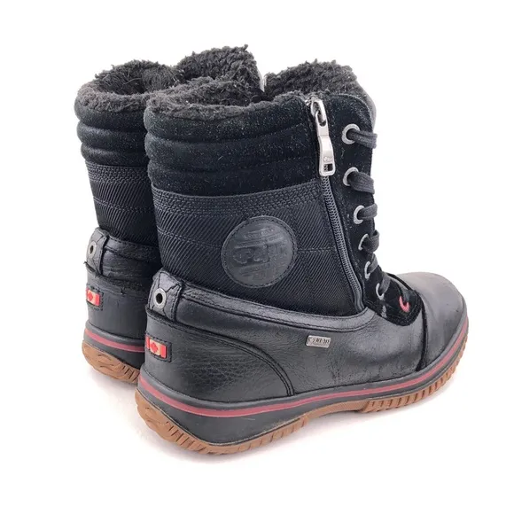 Pajar Trooper 2.0 Black Leather Waterproof Winter Boots EUR 43