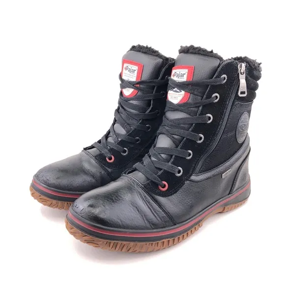 Pajar Trooper 2.0 Black Leather Waterproof Winter Boots EUR 43