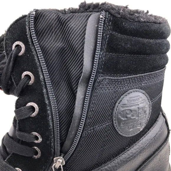 Pajar Trooper 2.0 Black Leather Waterproof Winter Boots EUR 43