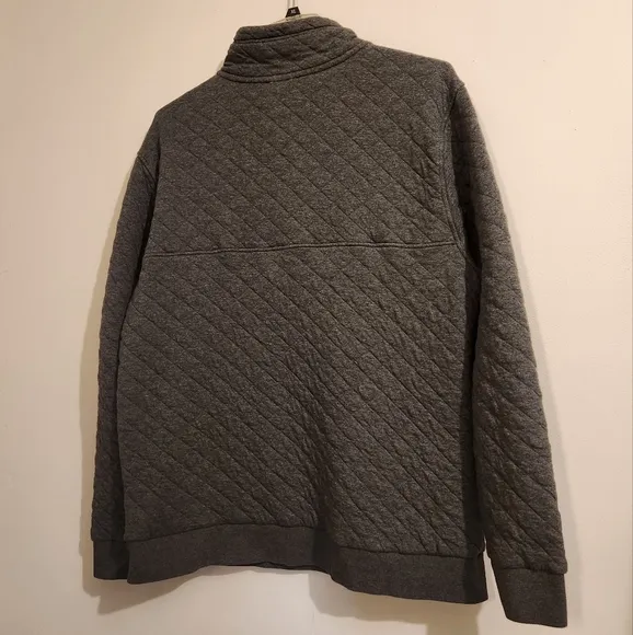 Patagonia XXL Organic Cotton Quilt Snap-T Pullover - Forged Gray Like NEW